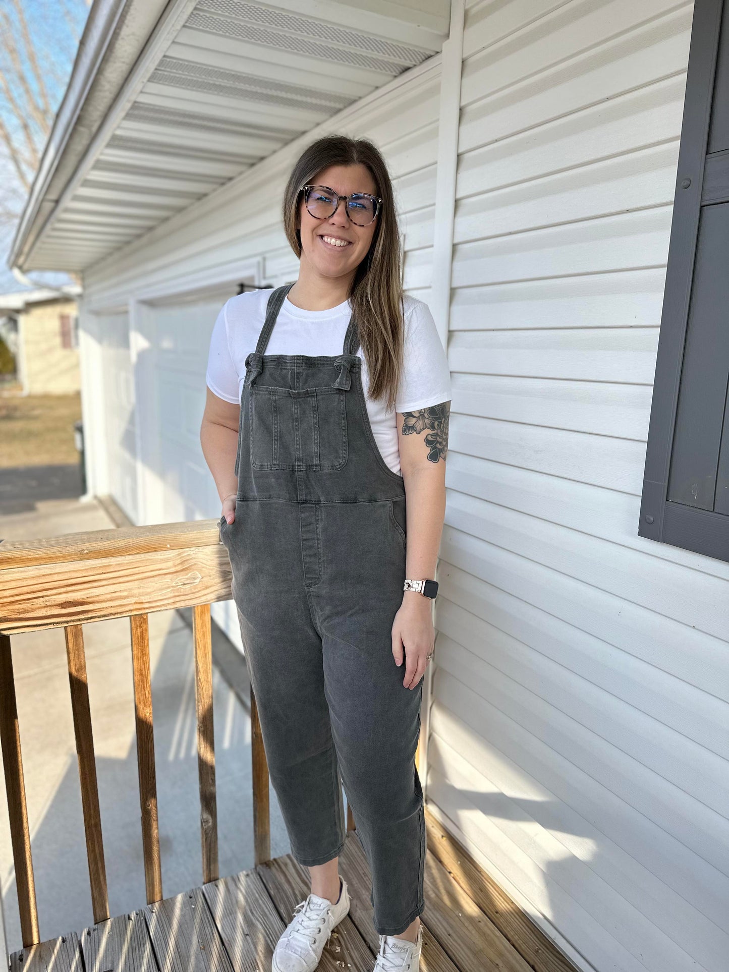 Acid Washed Overalls