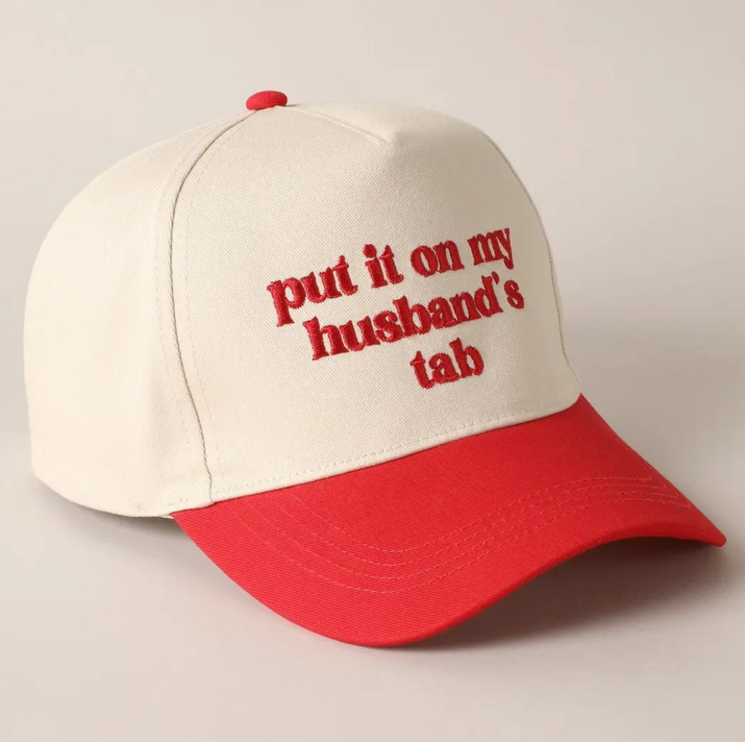 Put It On My Husband's Tab (red)