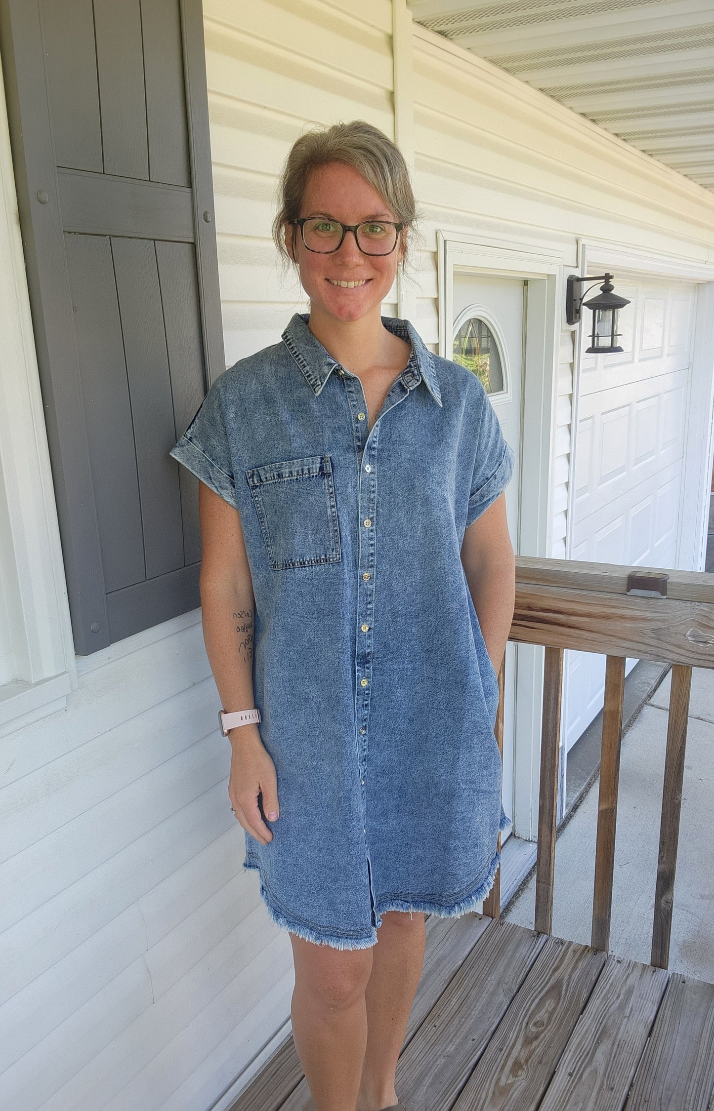 Denim Shirt Dress