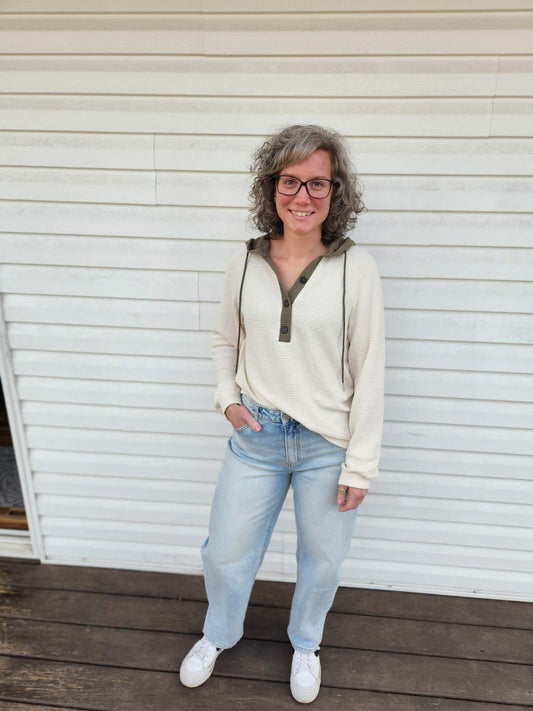 Waffle Knit Pullover