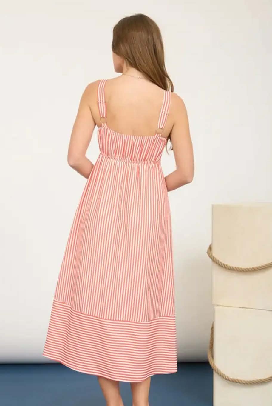 Stripe Sweetheart Dress