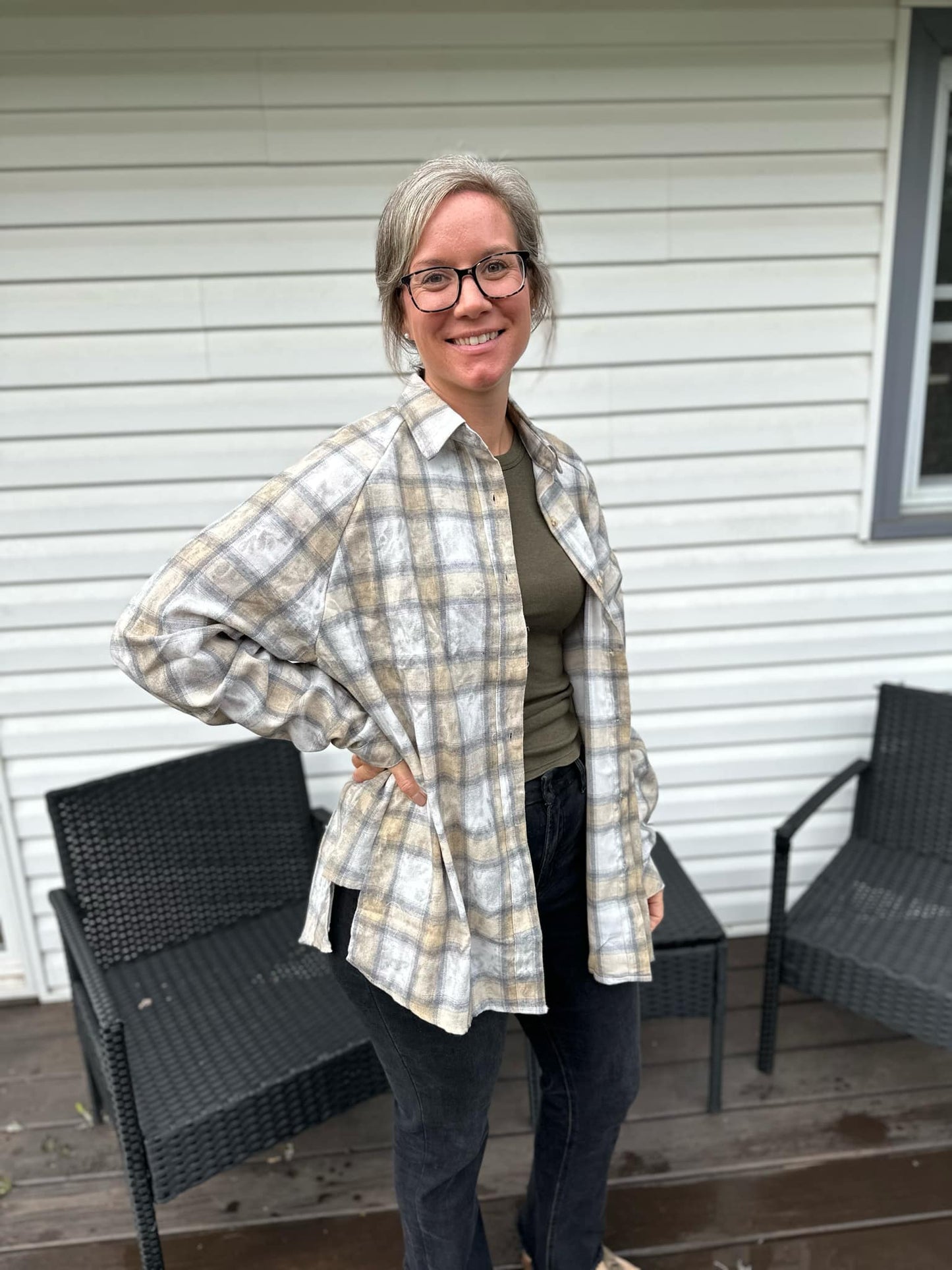 Oat Plaid Flannel