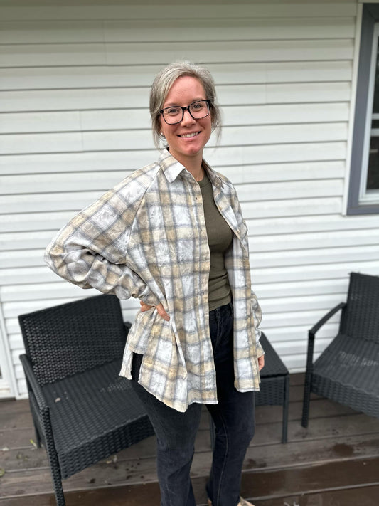 Oat Plaid Flannel