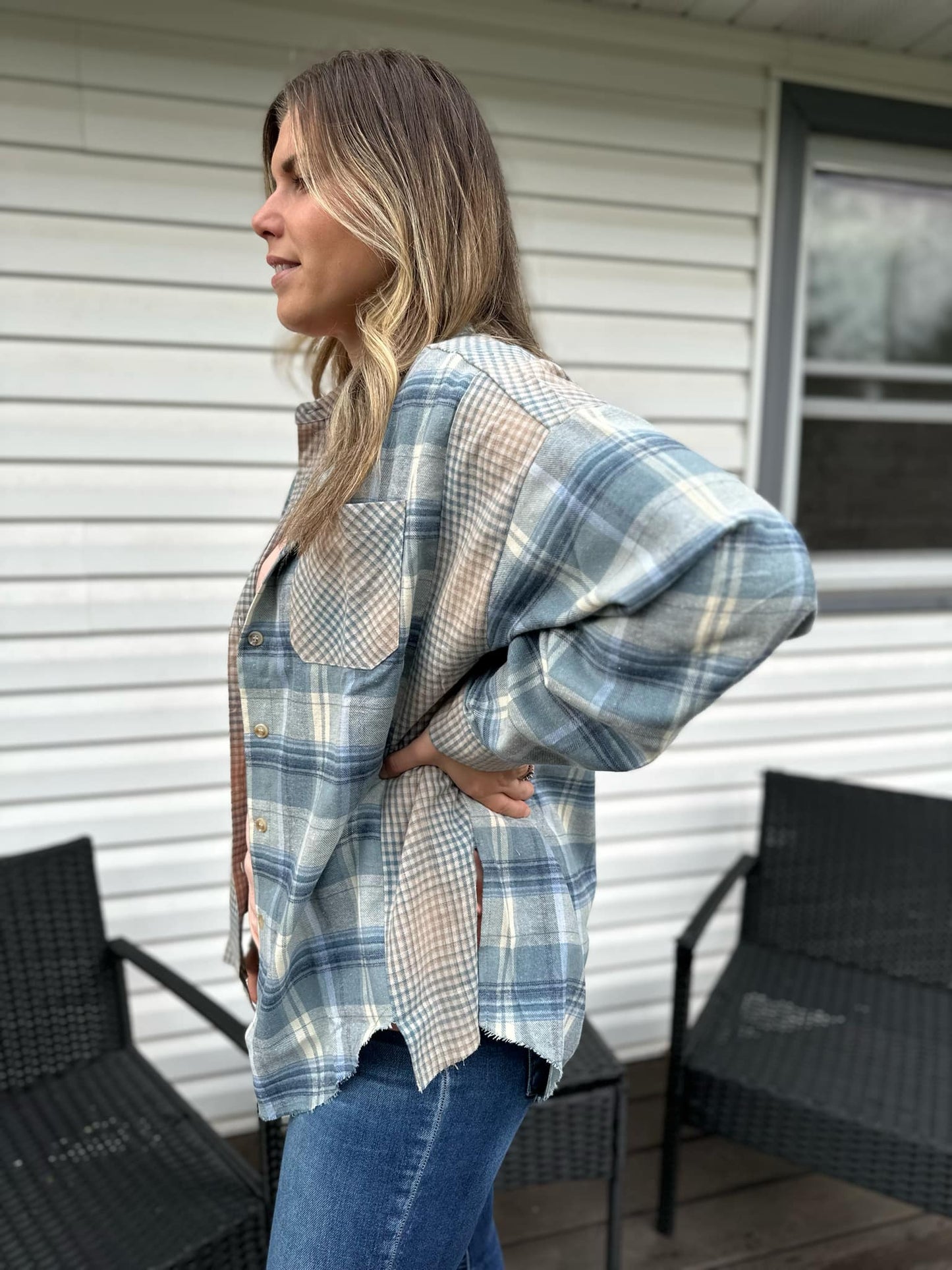 Blue Plaid Flannel