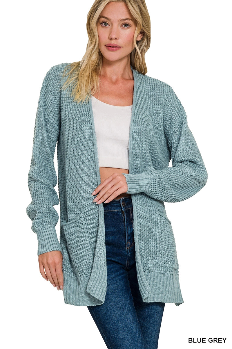 Waffle Cardigan
