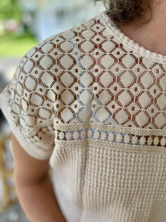 Waffle Patchwork Top