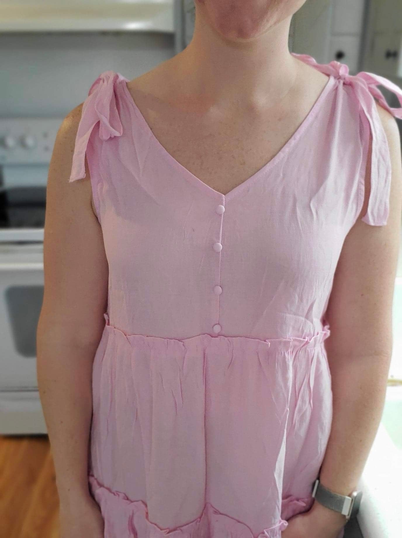 Pink Tiered Dress