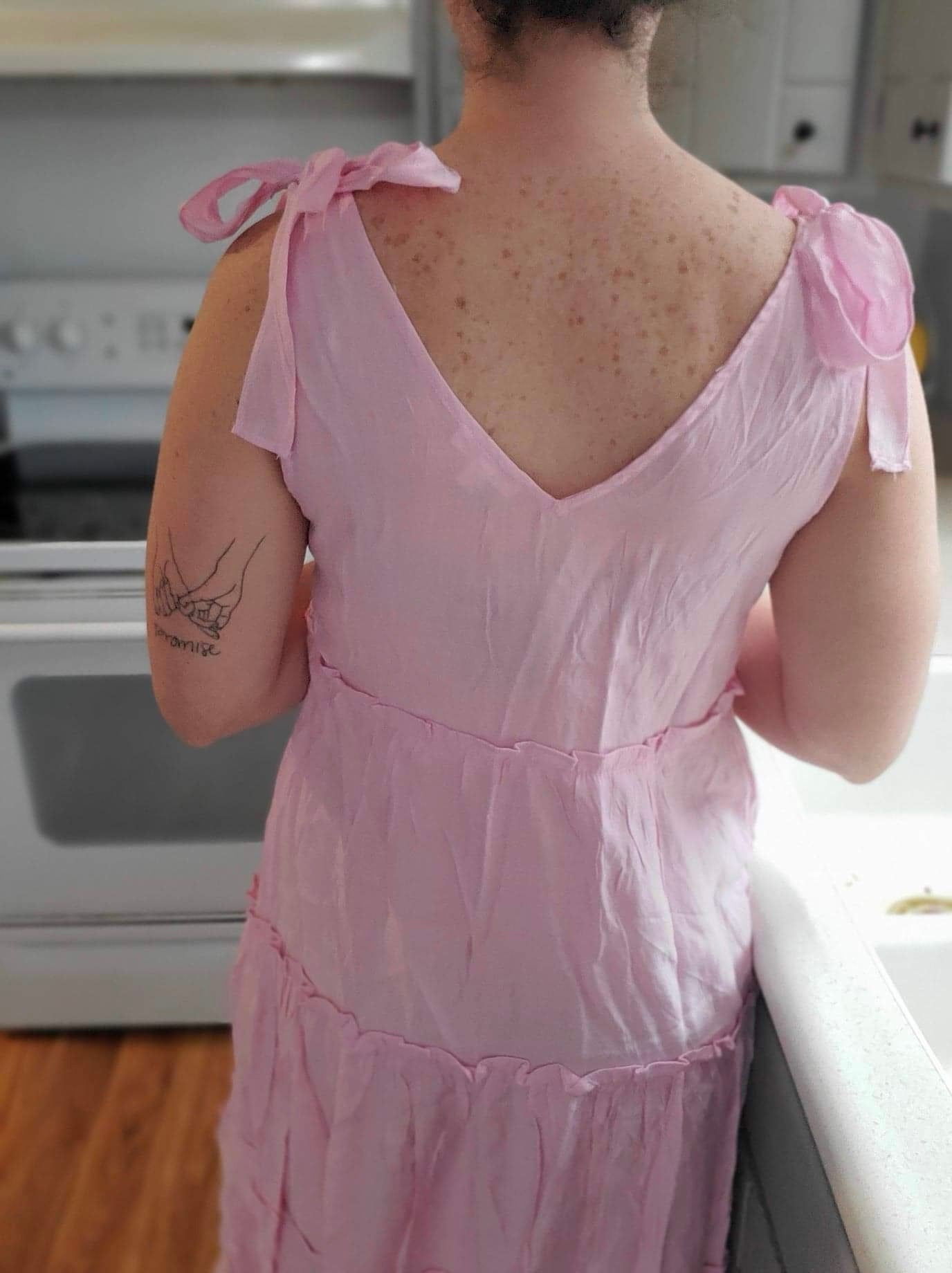 Pink Tiered Dress
